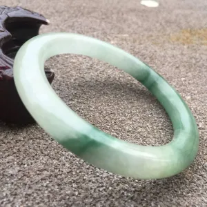 10% OFF- 56/57/58mm Certified Natural Jadeite Emerald A*Jade HandCarved Round Bracelet Bangle GX055