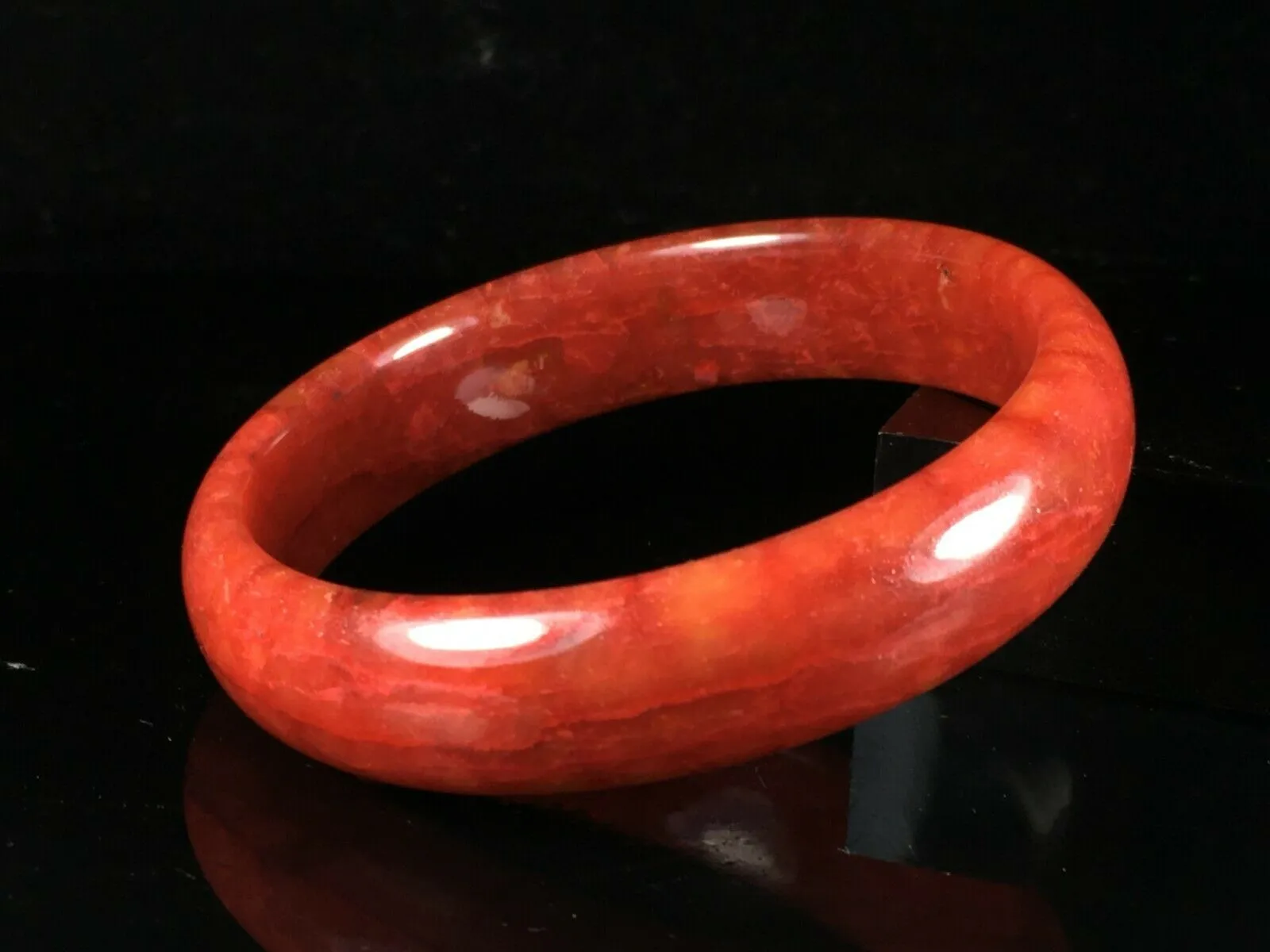 10% OFF- 57/58/59mm Certified Natural Red Jadeite Emerald A*Jade HandCarved Lucky Jade Bangle A106