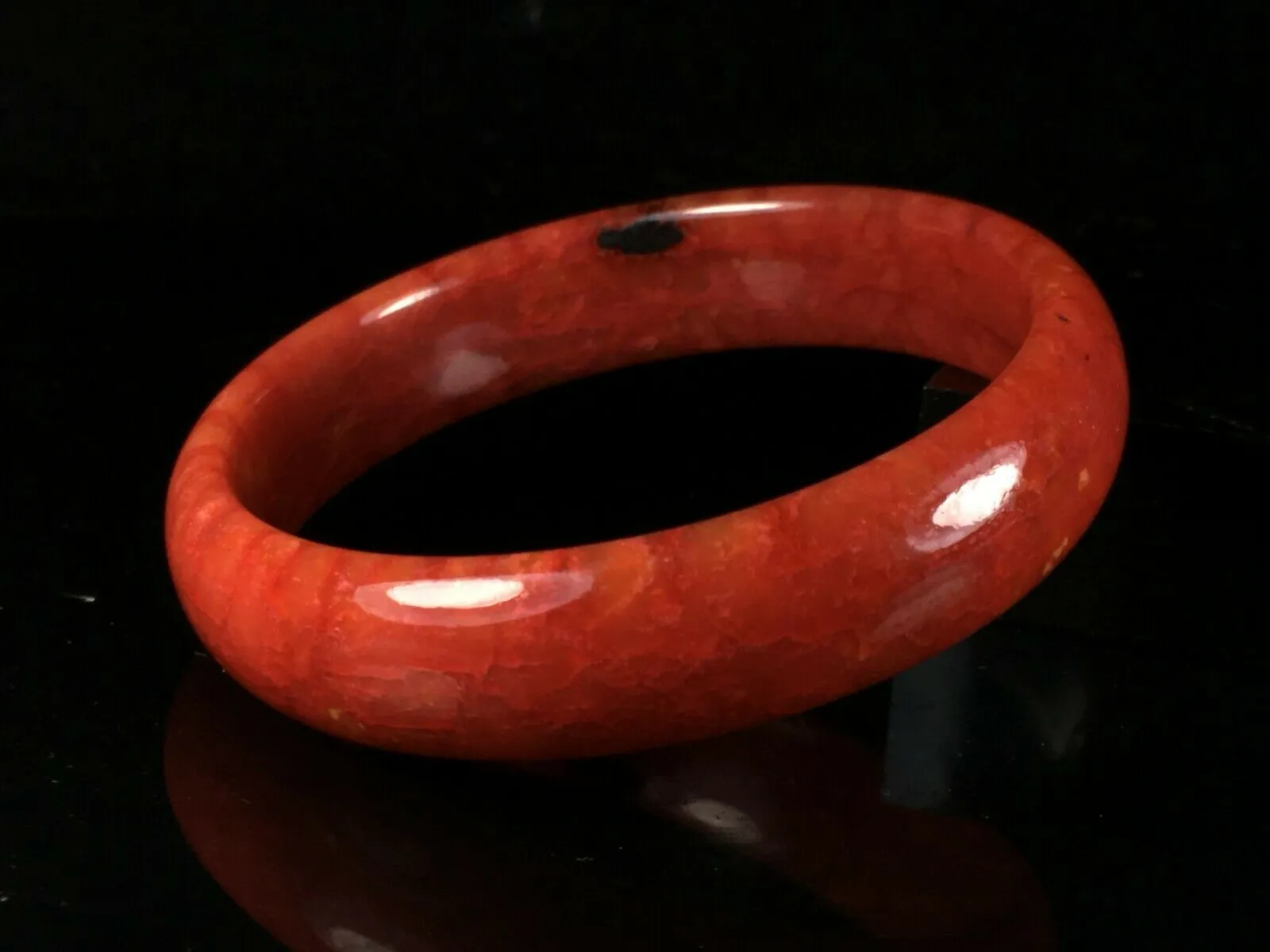 10% OFF- 57/58/59mm Certified Natural Red Jadeite Emerald A*Jade HandCarved Lucky Jade Bangle A106