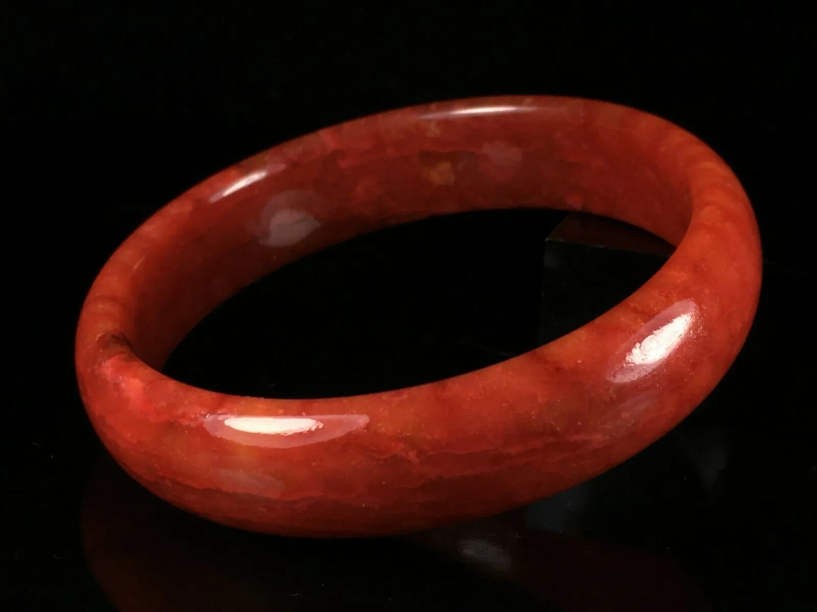 10% OFF- 57/58/59mm Certified Natural Red Jadeite Emerald A*Jade HandCarved Lucky Jade Bangle A106