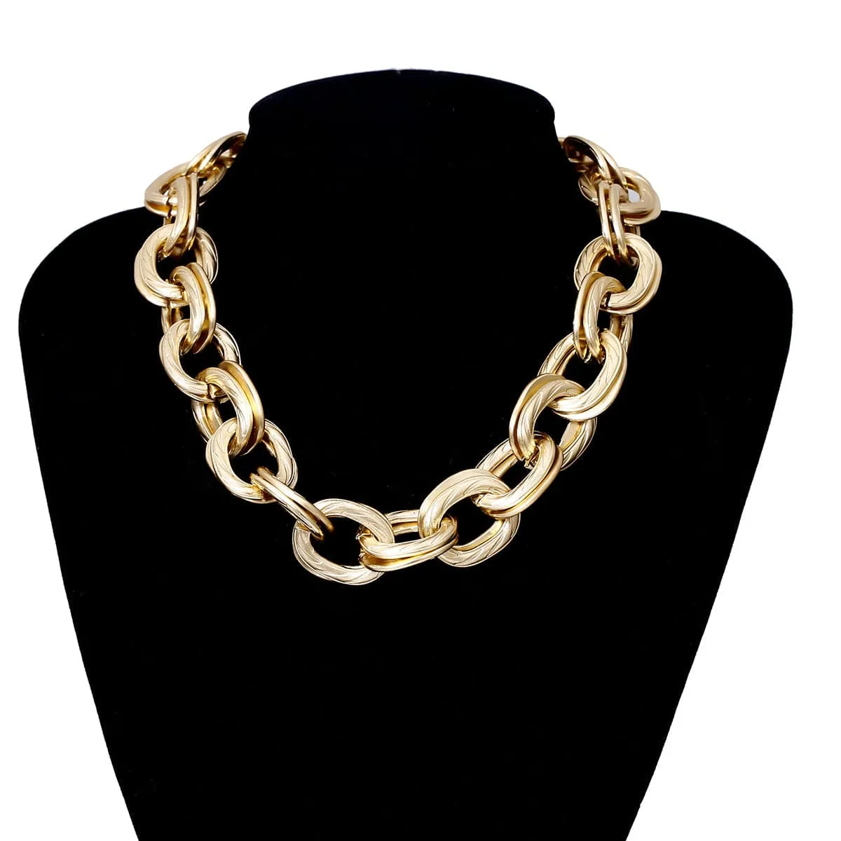 18K Gold-Plated Figaro Choker