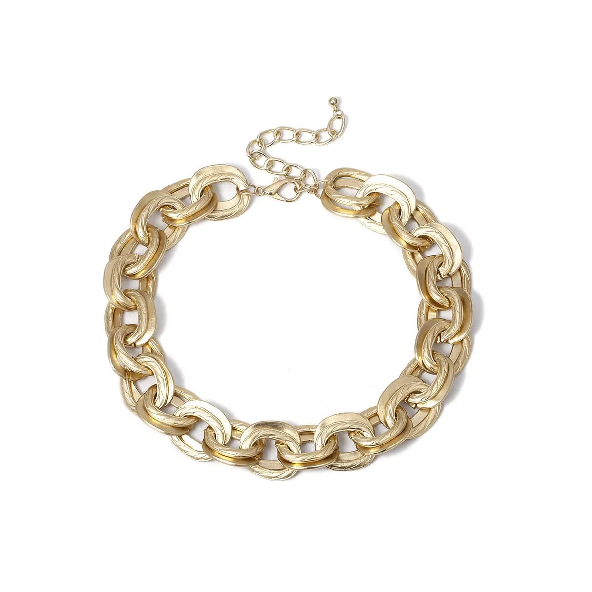 18K Gold-Plated Figaro Choker