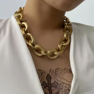 18K Gold-Plated Figaro Choker
