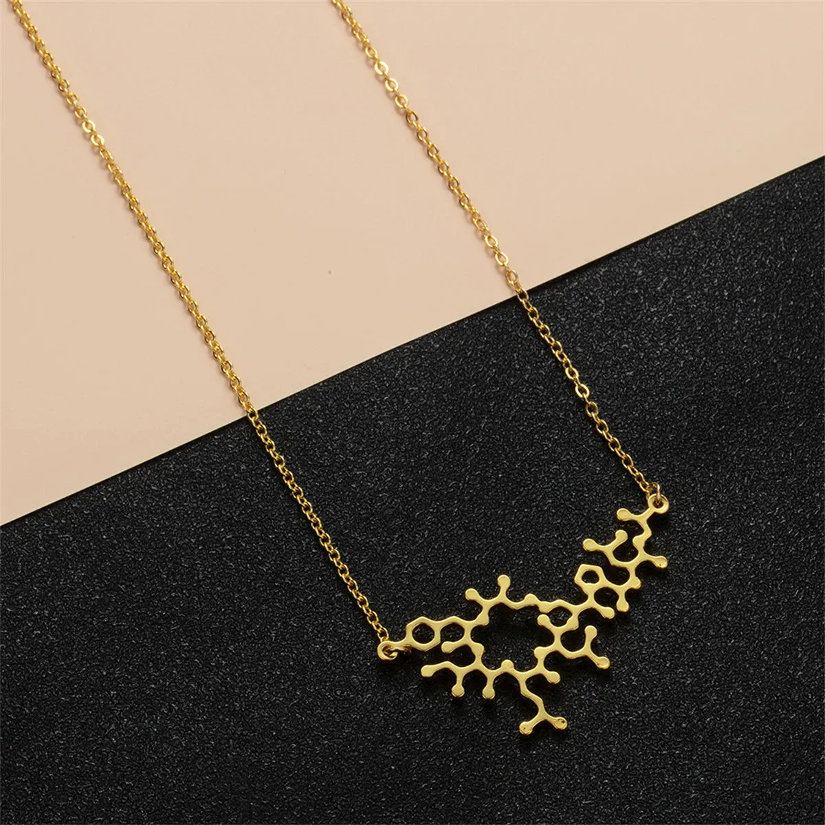 18K Gold-Plated Neurocyte Pendant Necklace