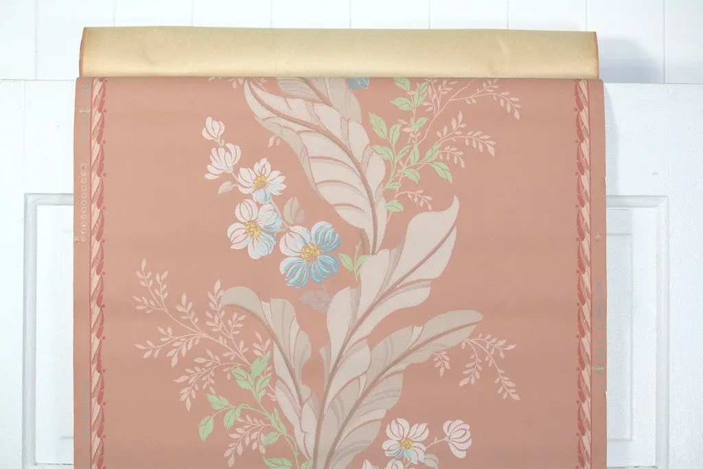 1940s Floral Vintage Wallpaper