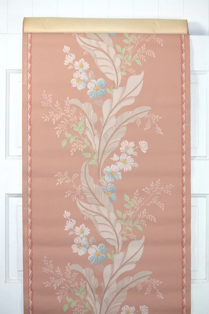1940s Floral Vintage Wallpaper