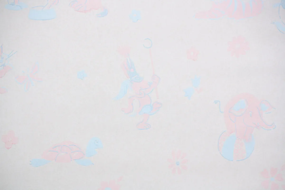 1960s Childrens Vintage Wallpaper