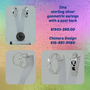 Big Bold Sterling Earrings From Zina Sterling
