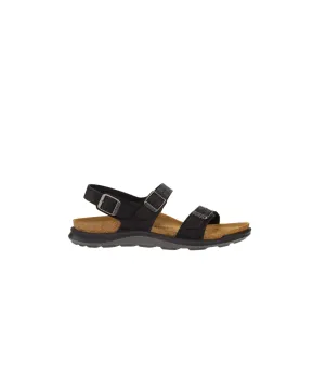 Birkenstock Sonora Cross Town Oiled Leather Black Sandals
