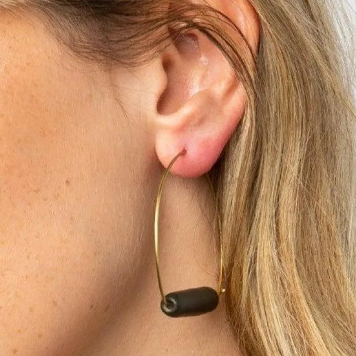 Black & Brass Hoop