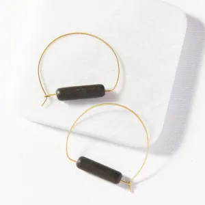 Black & Brass Hoop