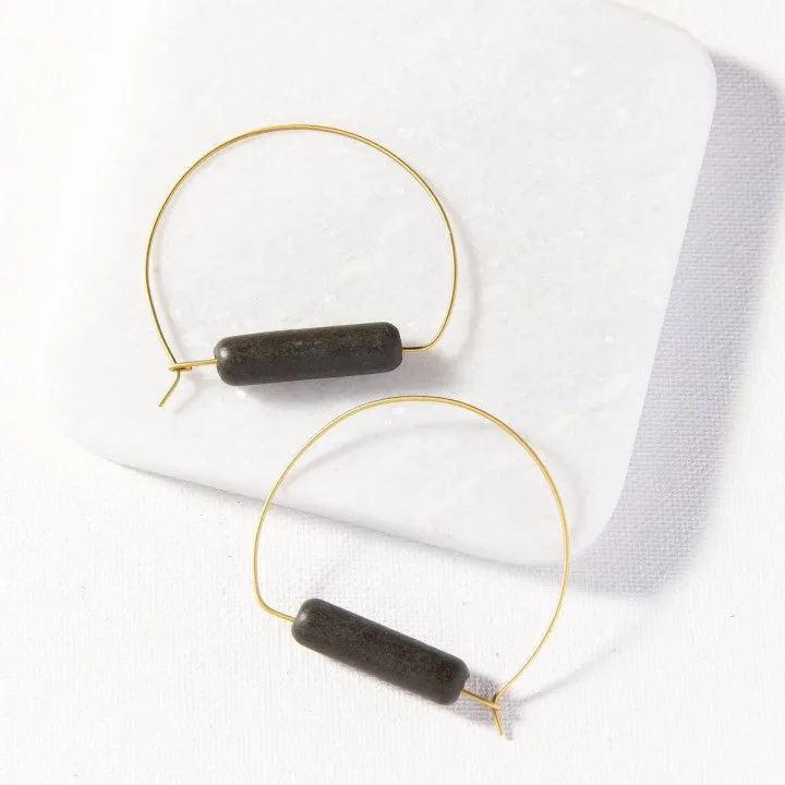 Black & Brass Hoop
