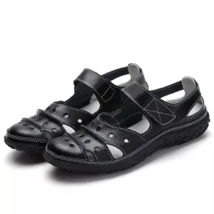 Black orthopedic sandals