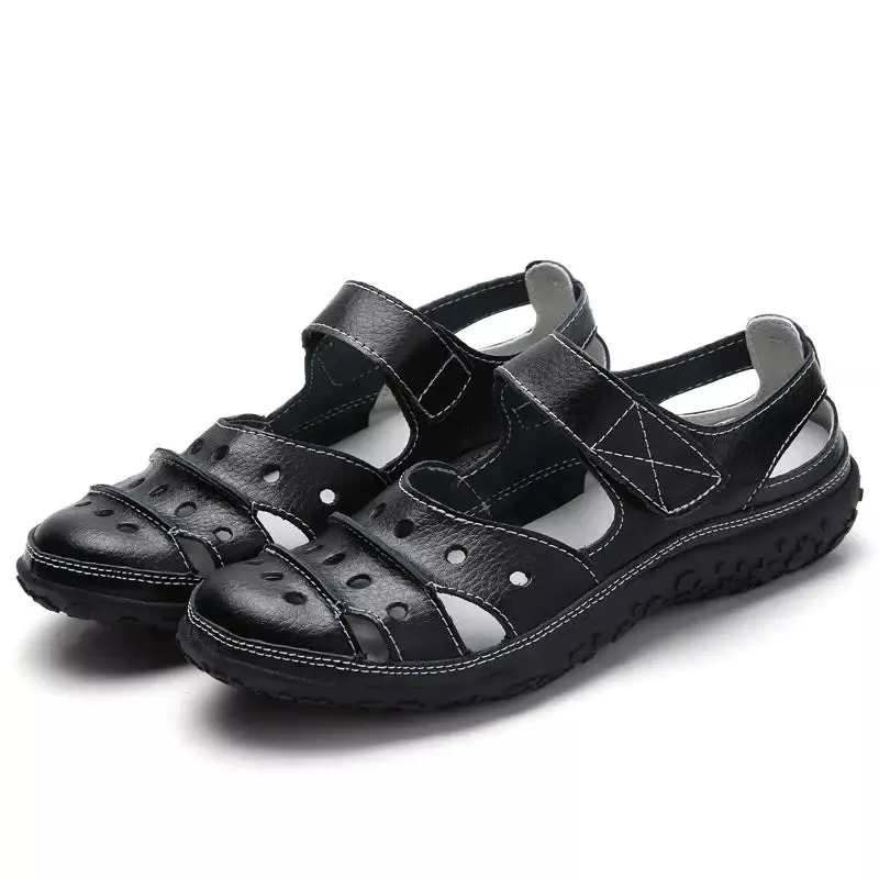 Black orthopedic sandals