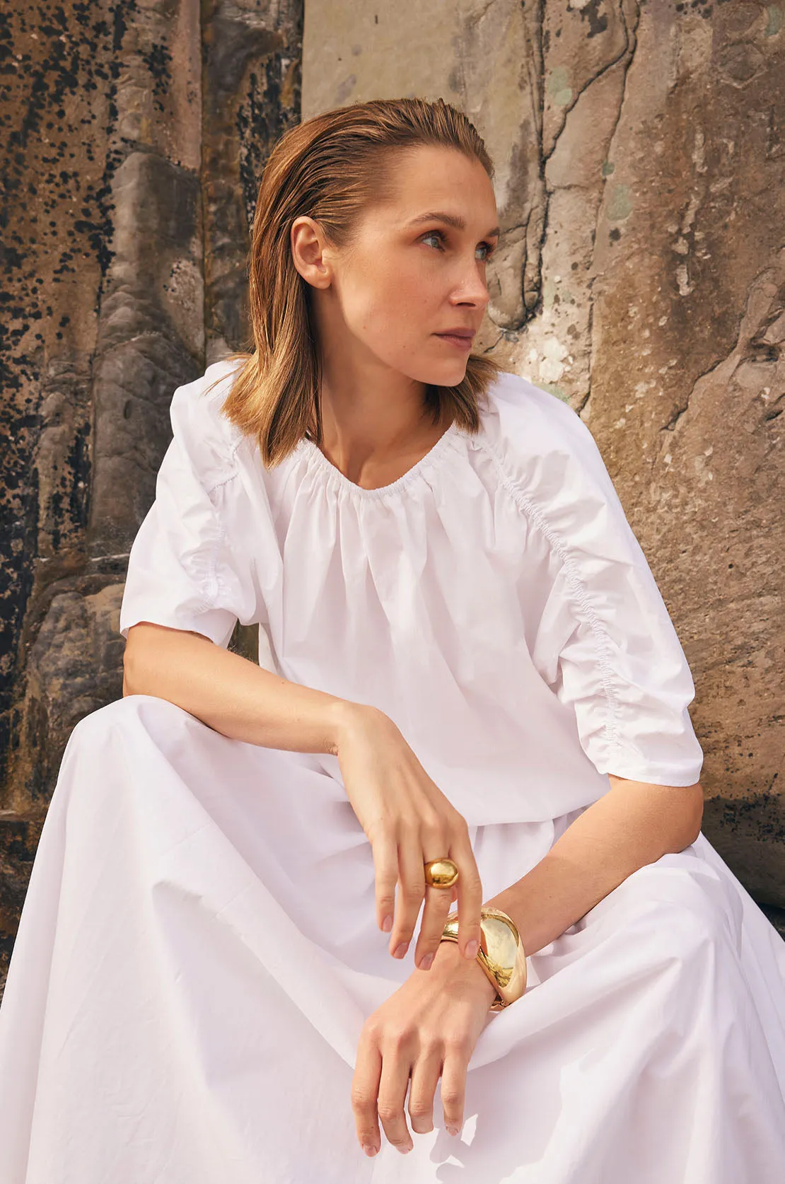 blaise top / white