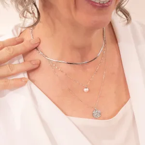 BLISSFUL RADIANCE TRIPLE LAYERED NECKLACE