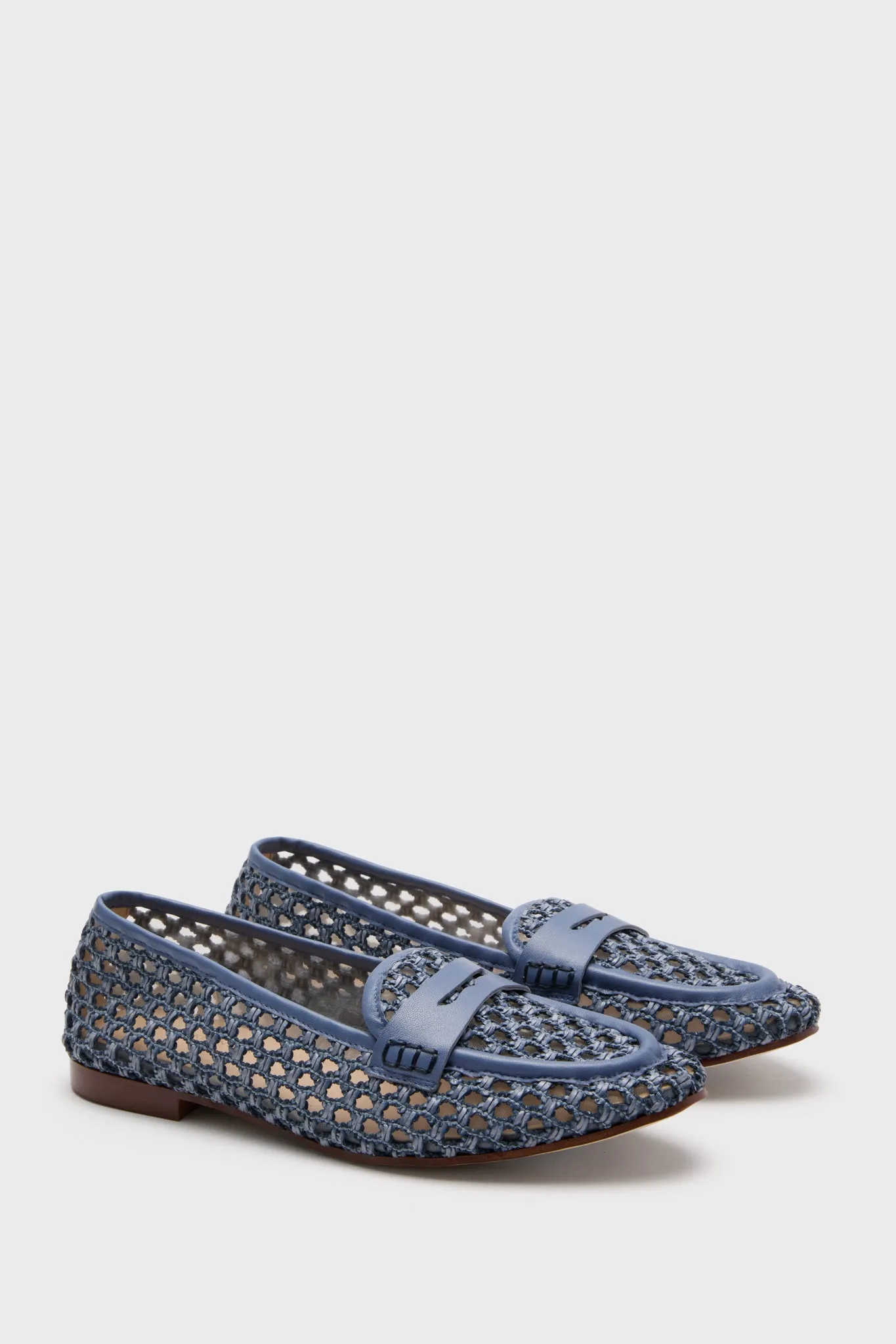 Blue Woven Rowan Loafers