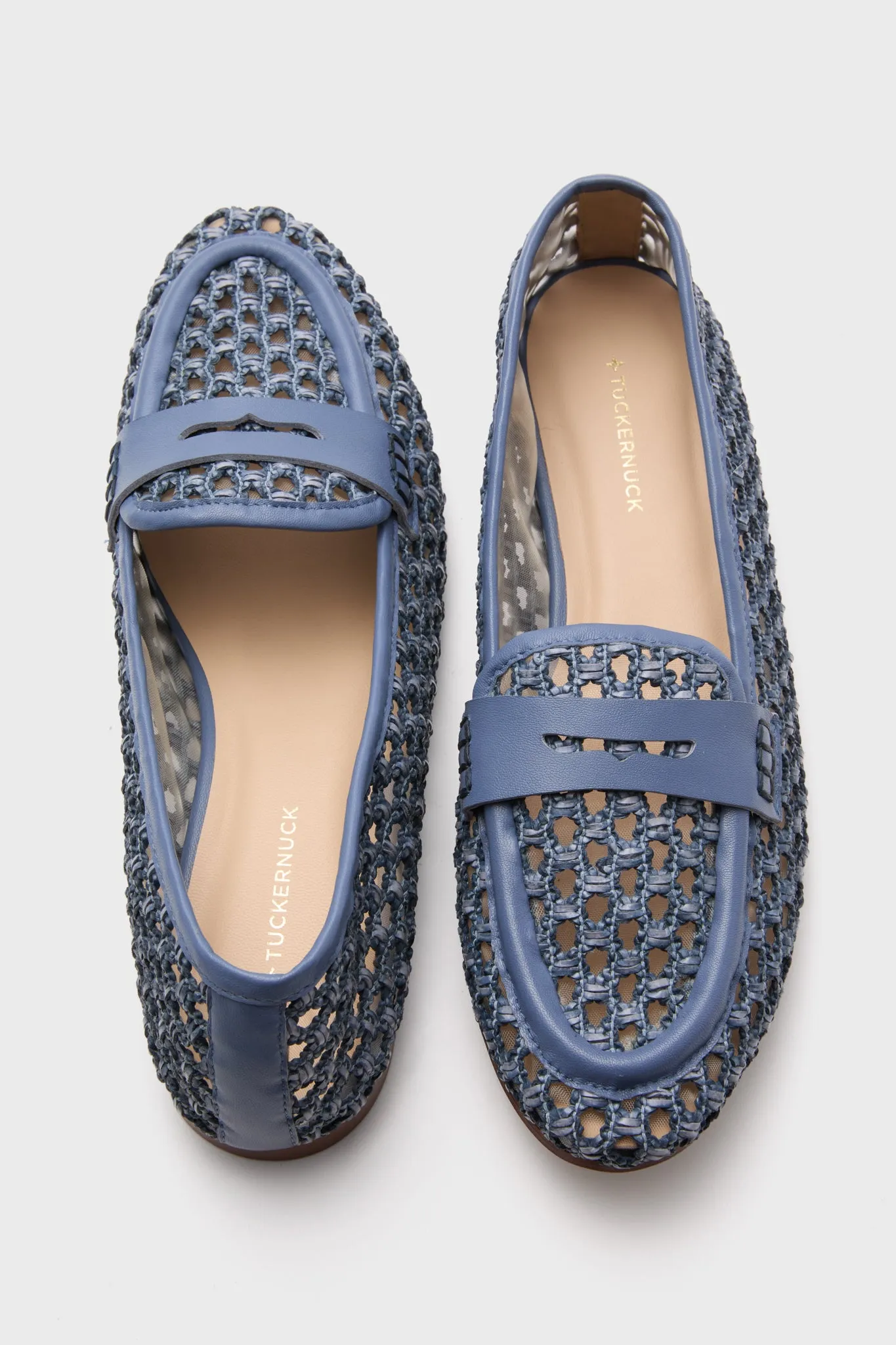 Blue Woven Rowan Loafers
