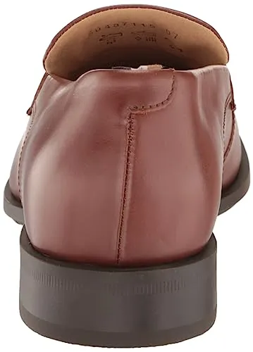 BOSS Smooth Leather Penny Loafer Dark Chestnut