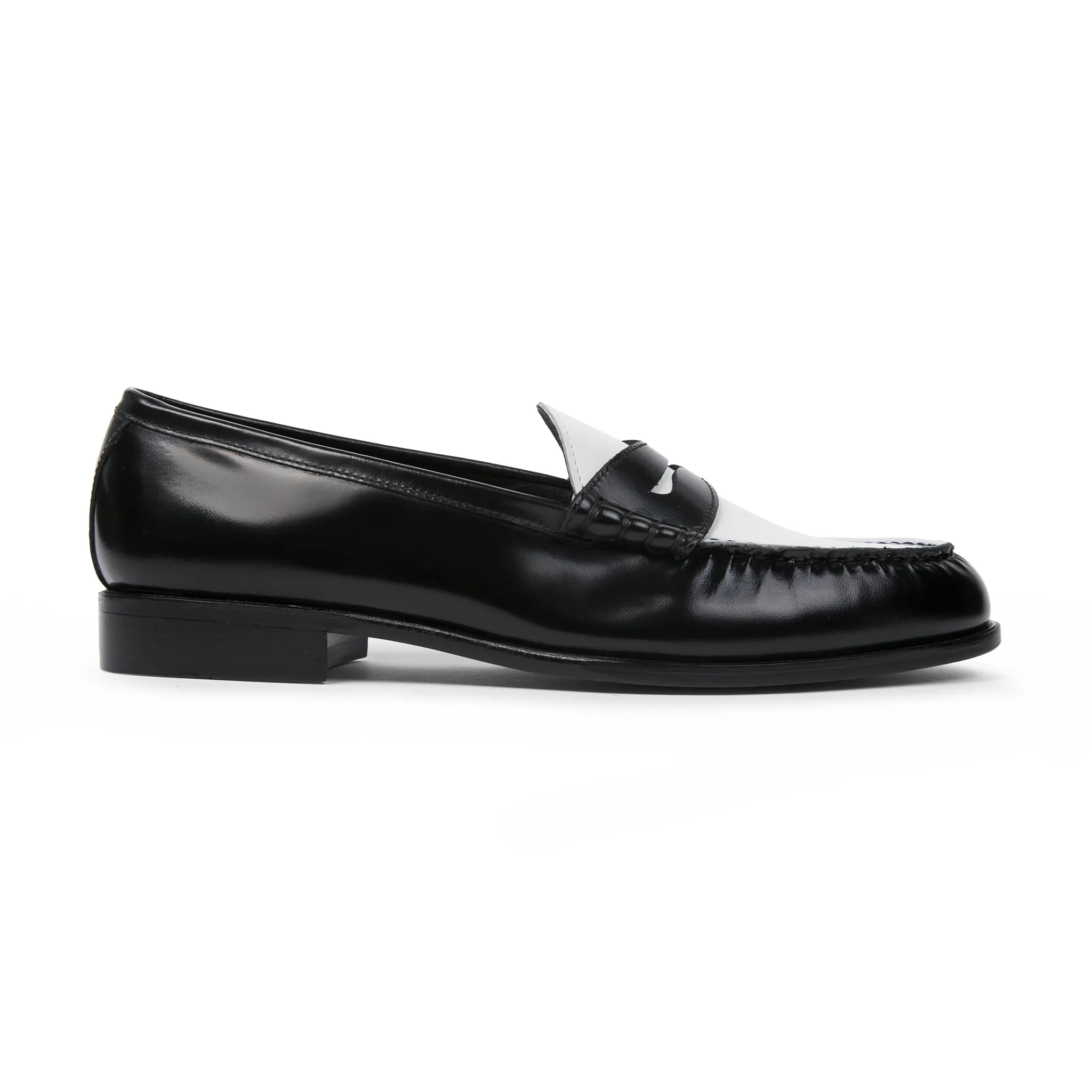 Como Penny Loafer // Black White