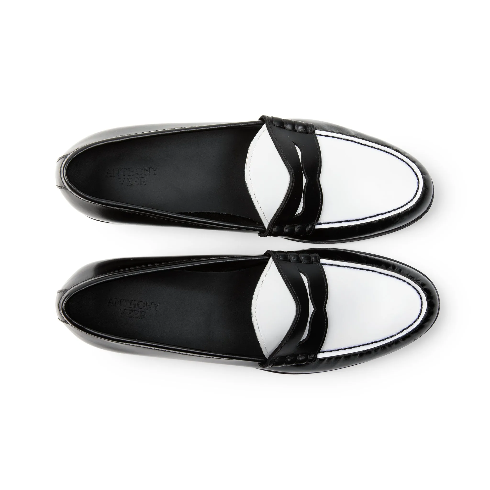Como Penny Loafer // Black White