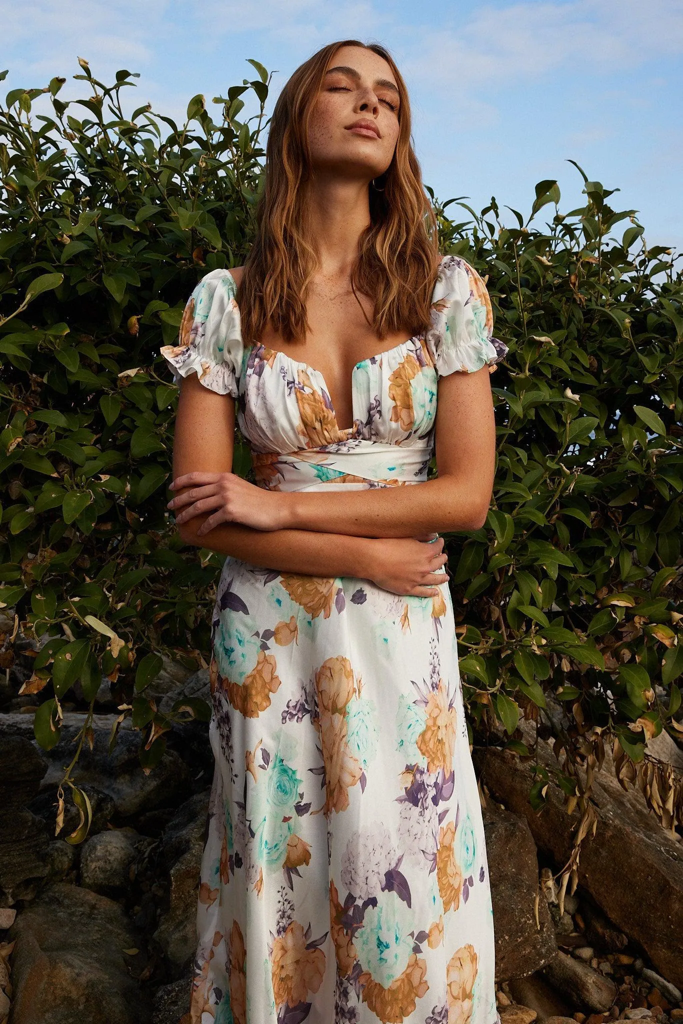 Darshelle Dress - Green Floral