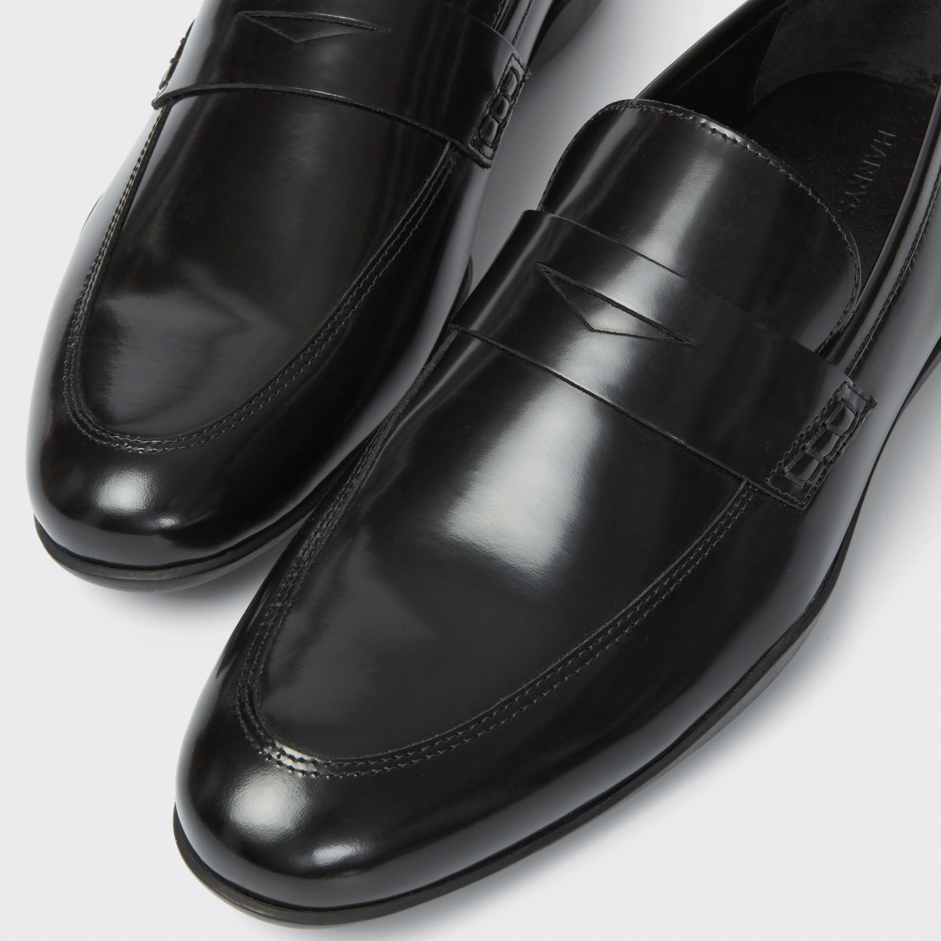 Downing G Gloss Satin Calf Black