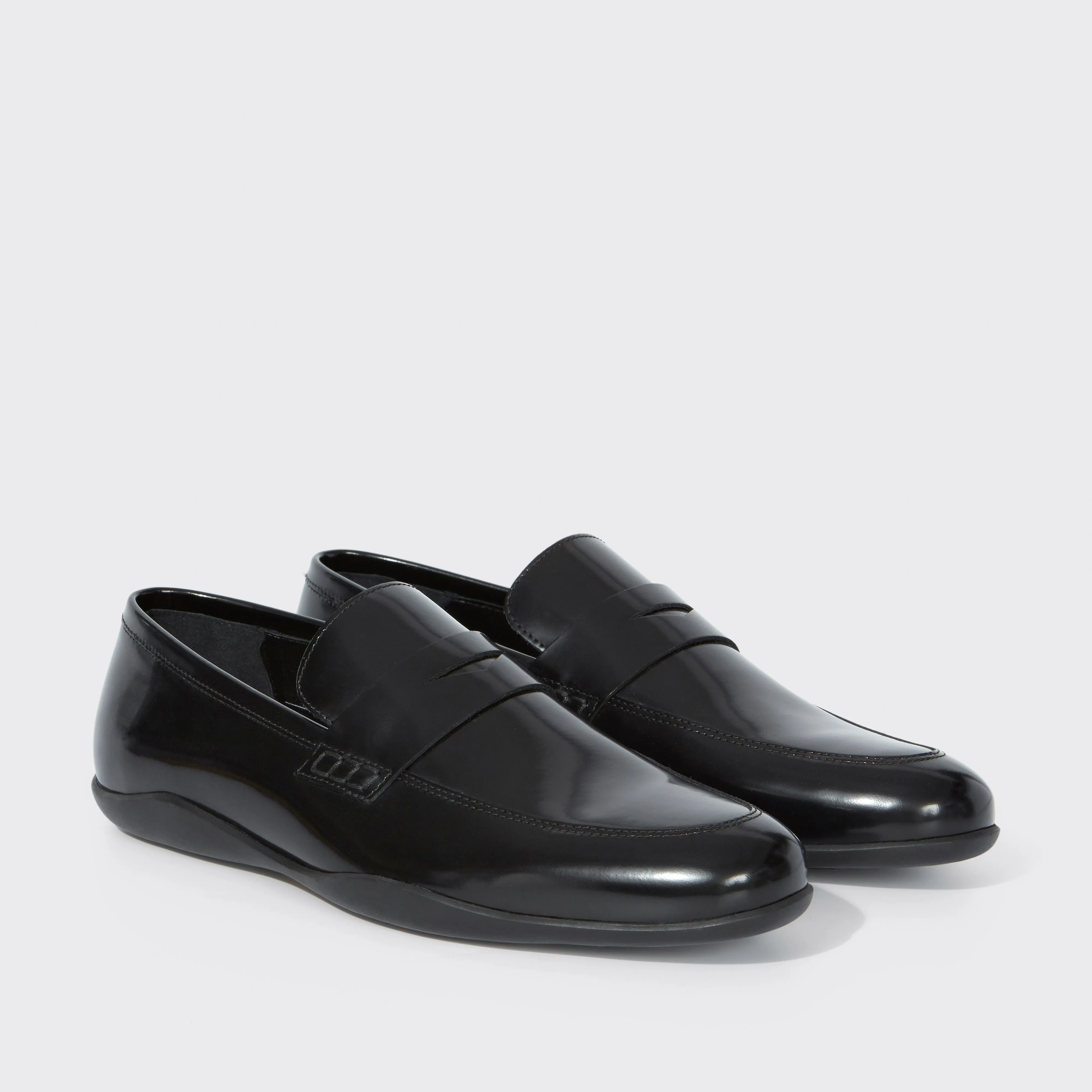 Downing G Gloss Satin Calf Black