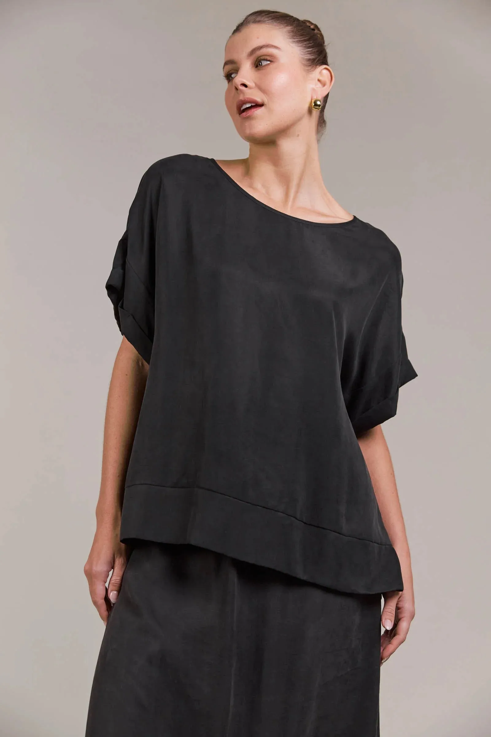 Eden Relaxed Top  - Black