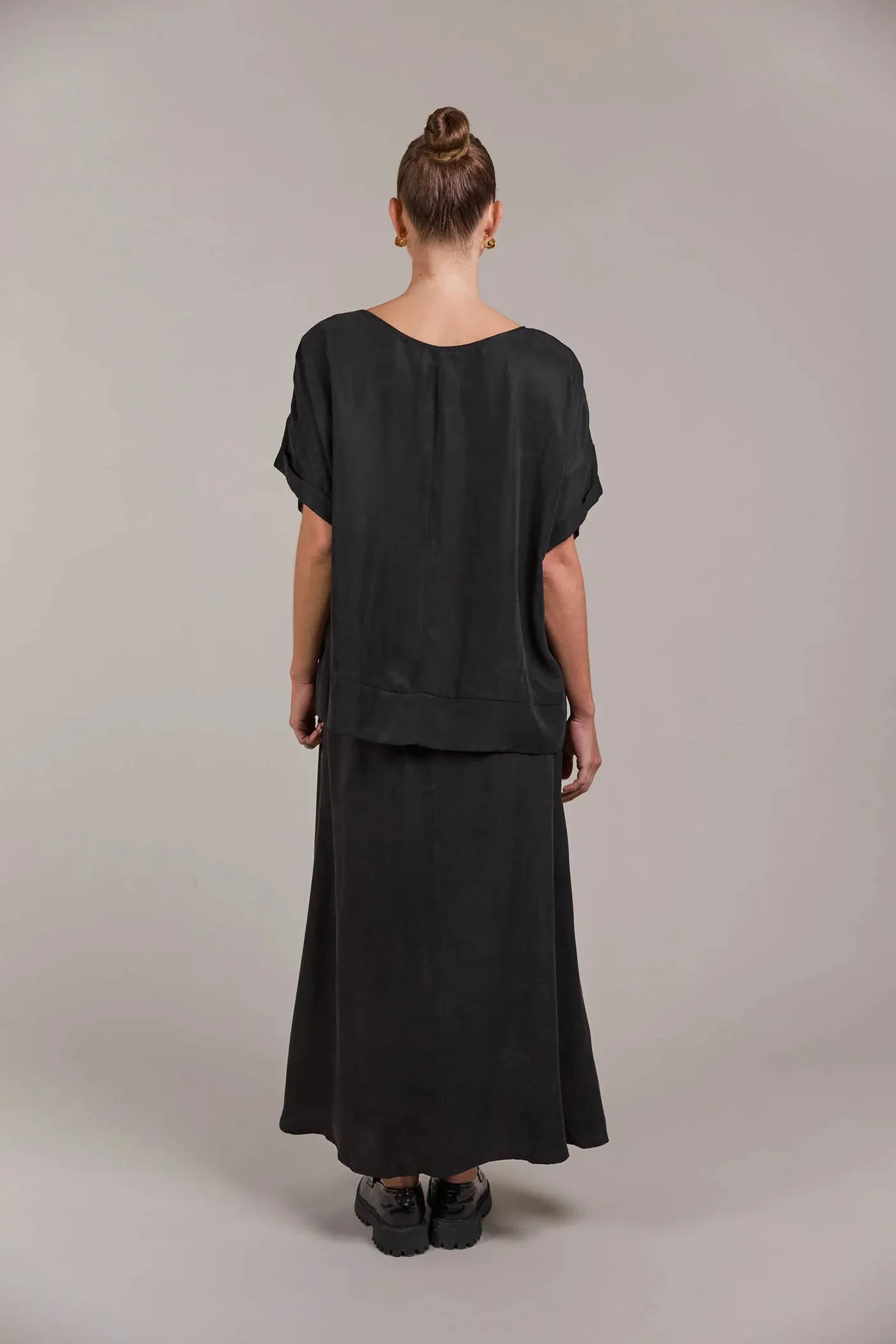 Eden Relaxed Top  - Black