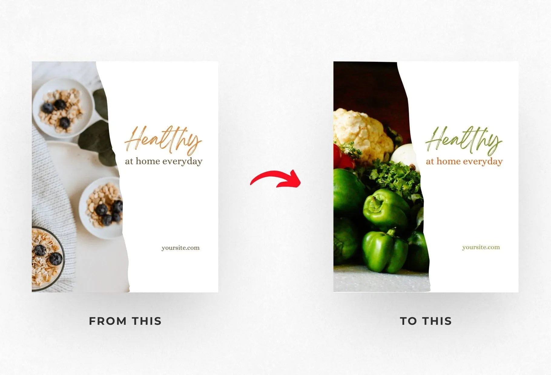 Elizabeth Food and Nutrition 6-Page Carousel Canva Template