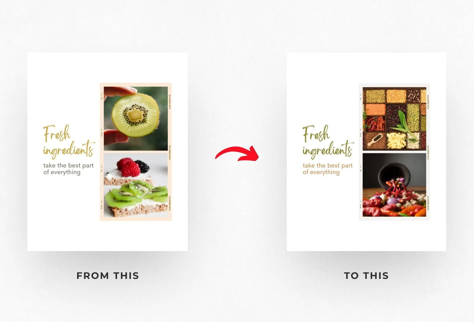 Ella Food and Nutrition 6-Page Carousel Canva Template