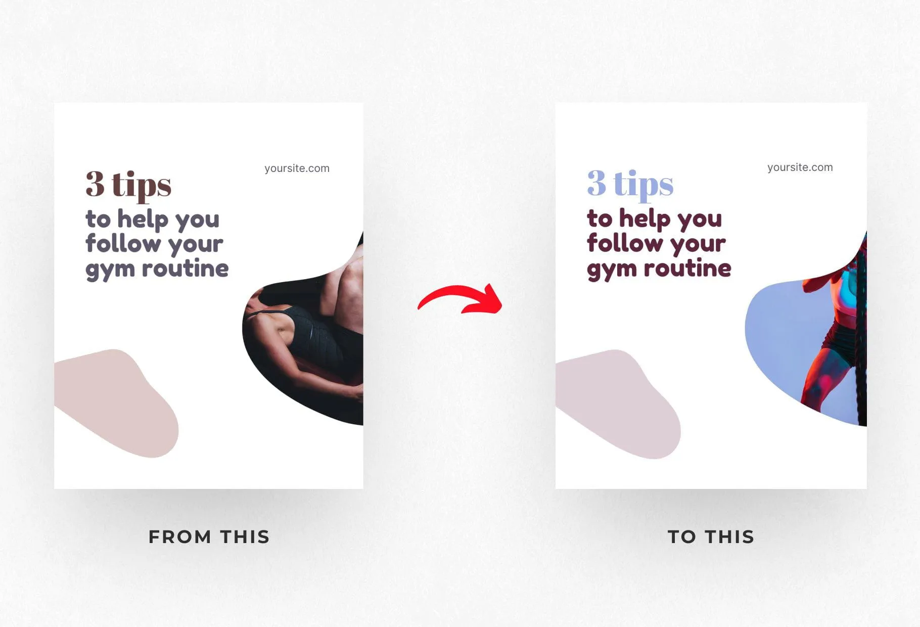 Evelyn Fitness 6-Page Carousel Canva Template