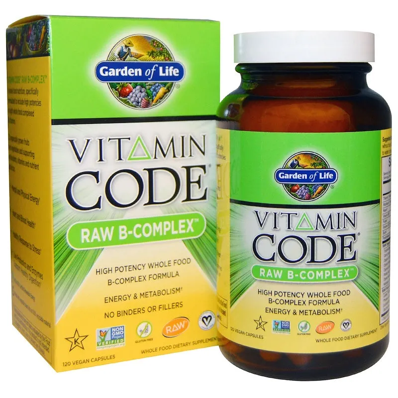 Garden of Life Vitamin Code Raw B Complex 120 Capsules