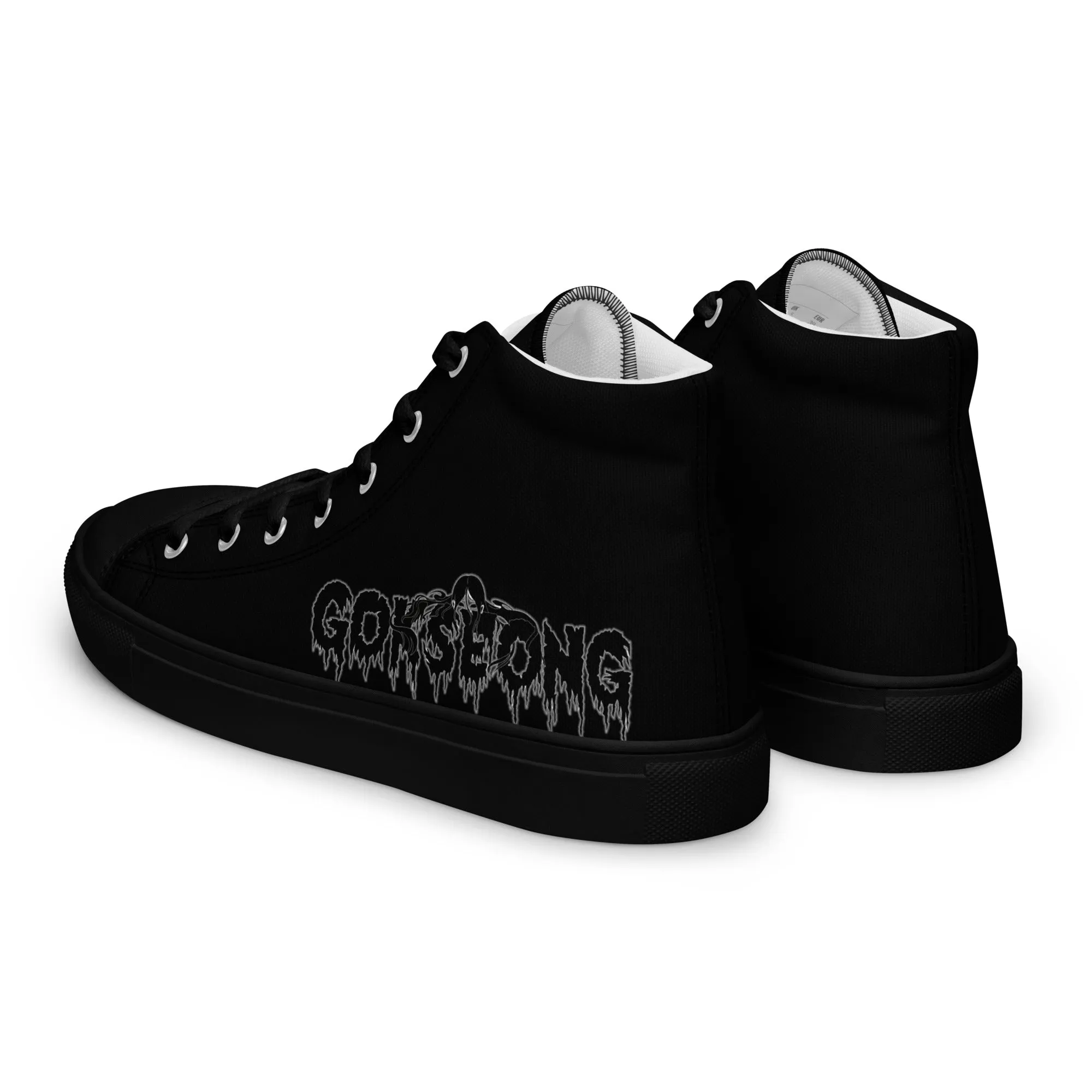 Gokseong Men’s high top canvas shoes - Free Delivery! Rock / Metal / Alternative - Alternative Apparel and Merch Only from Phase B Records.