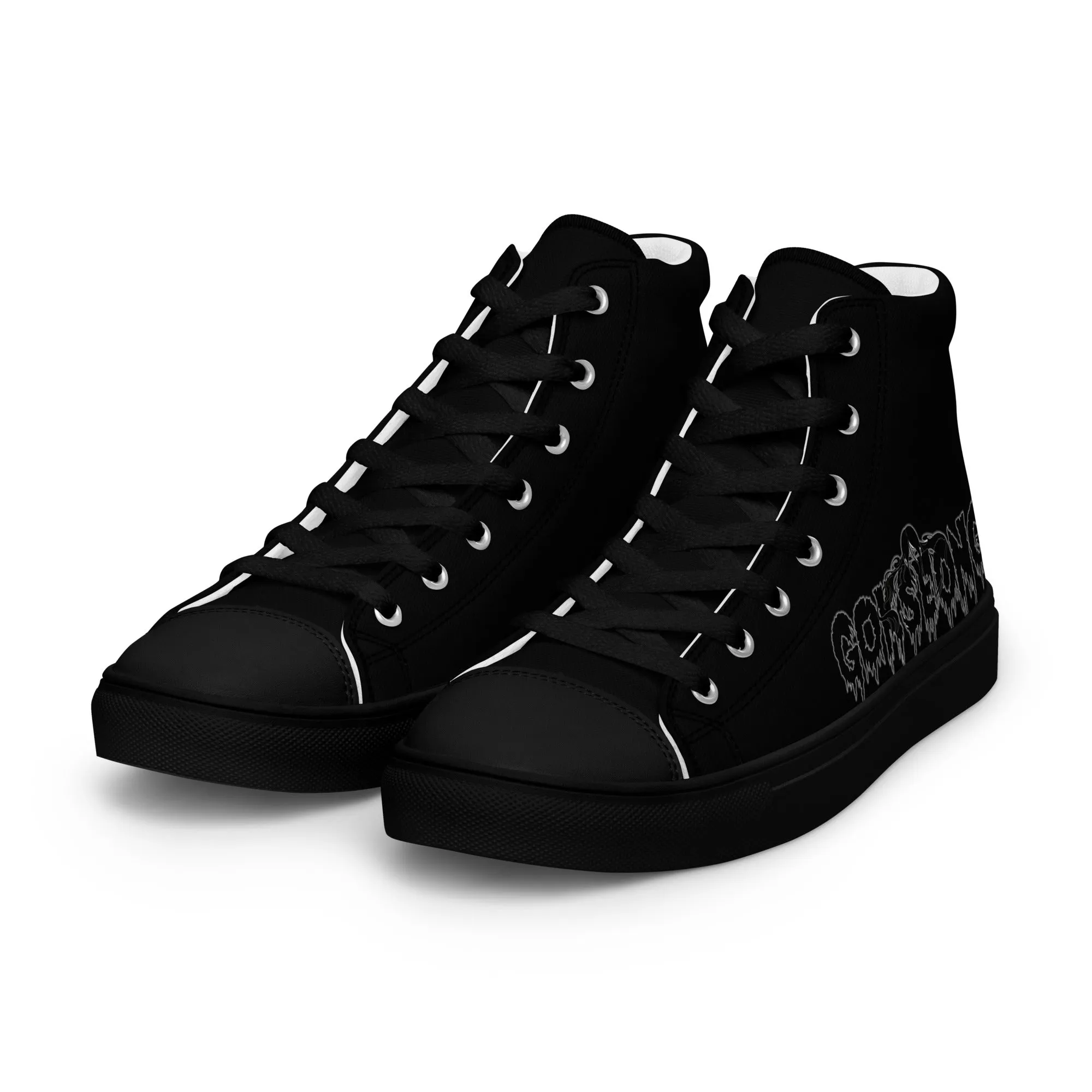Gokseong Men’s high top canvas shoes - Free Delivery! Rock / Metal / Alternative - Alternative Apparel and Merch Only from Phase B Records.