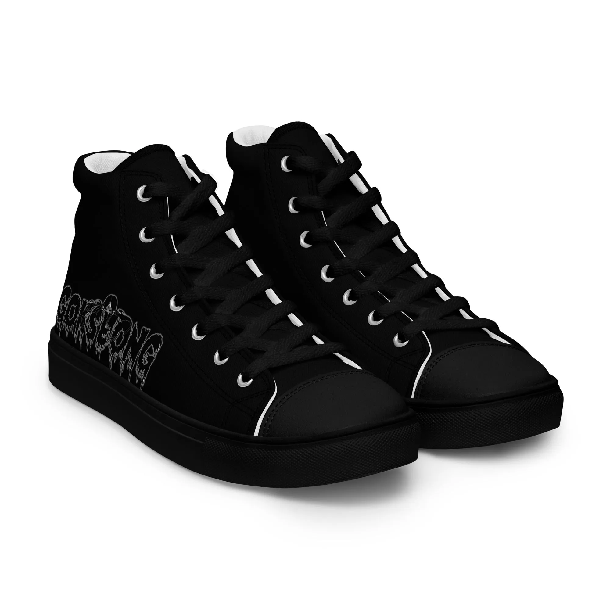 Gokseong Men’s high top canvas shoes - Free Delivery! Rock / Metal / Alternative - Alternative Apparel and Merch Only from Phase B Records.