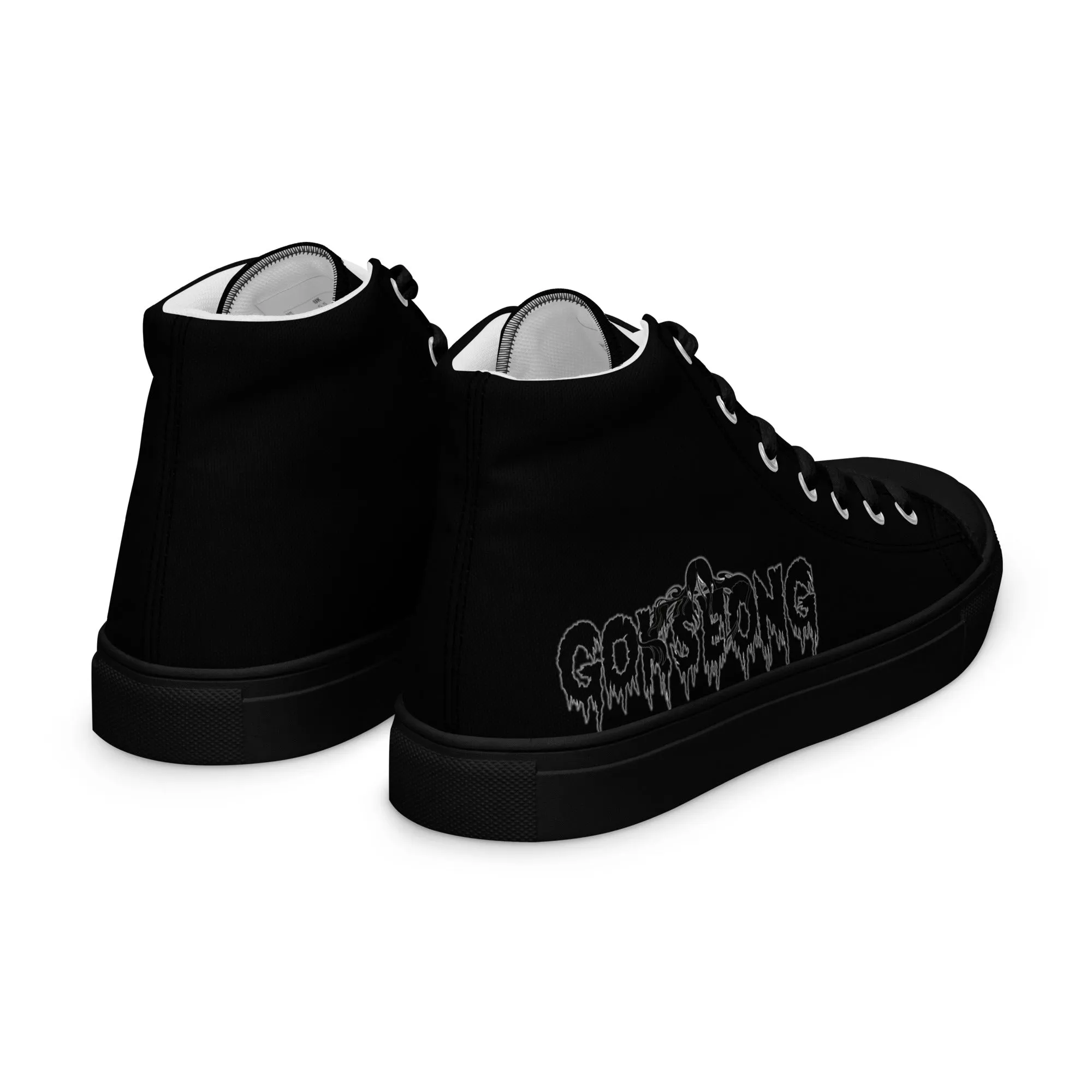 Gokseong Men’s high top canvas shoes - Free Delivery! Rock / Metal / Alternative - Alternative Apparel and Merch Only from Phase B Records.