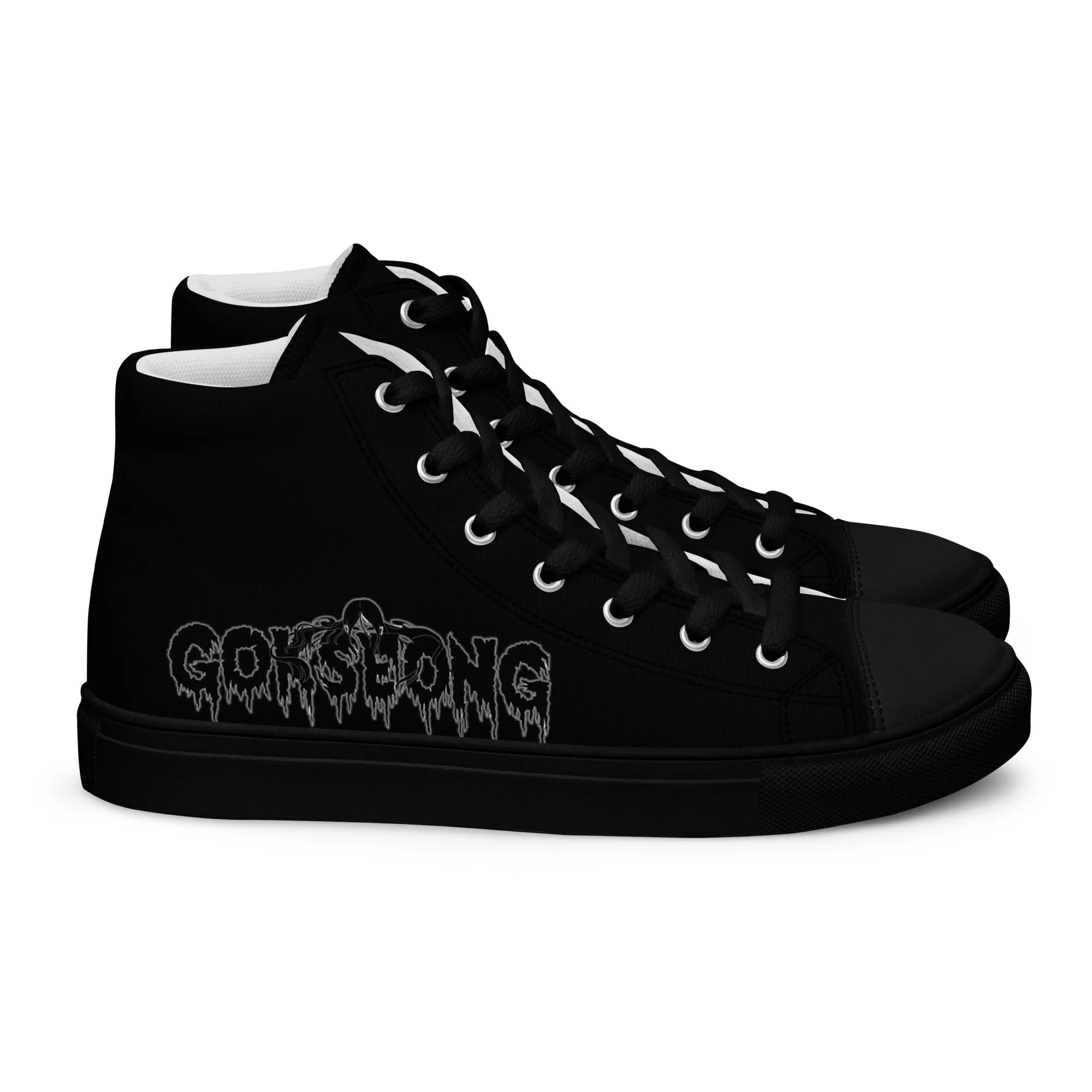 Gokseong Men’s high top canvas shoes - Free Delivery! Rock / Metal / Alternative - Alternative Apparel and Merch Only from Phase B Records.