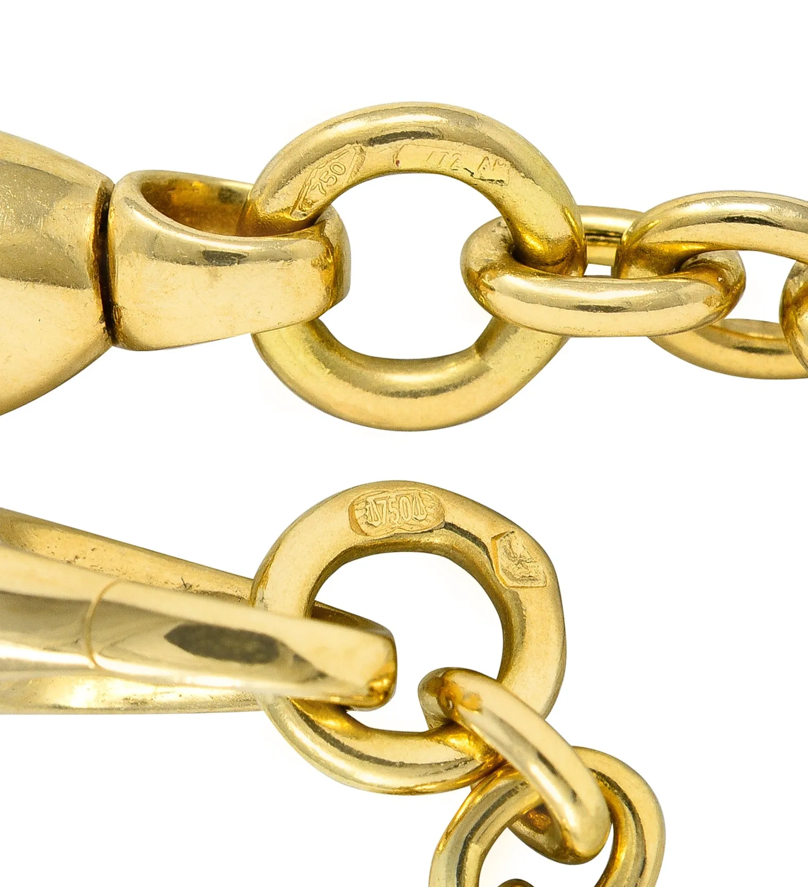 Gucci 18 Karat Yellow Gold Horsebit Link Vintage Chain Necklace