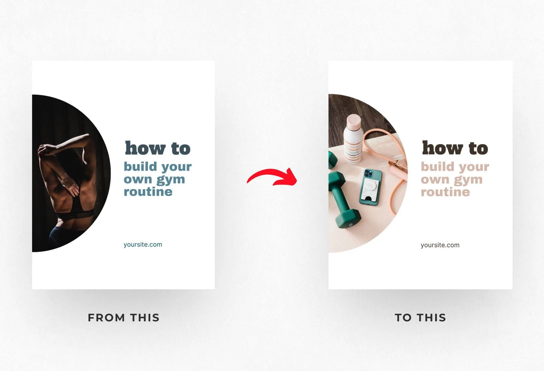 Harper Fitness 6-Page Carousel Canva Template
