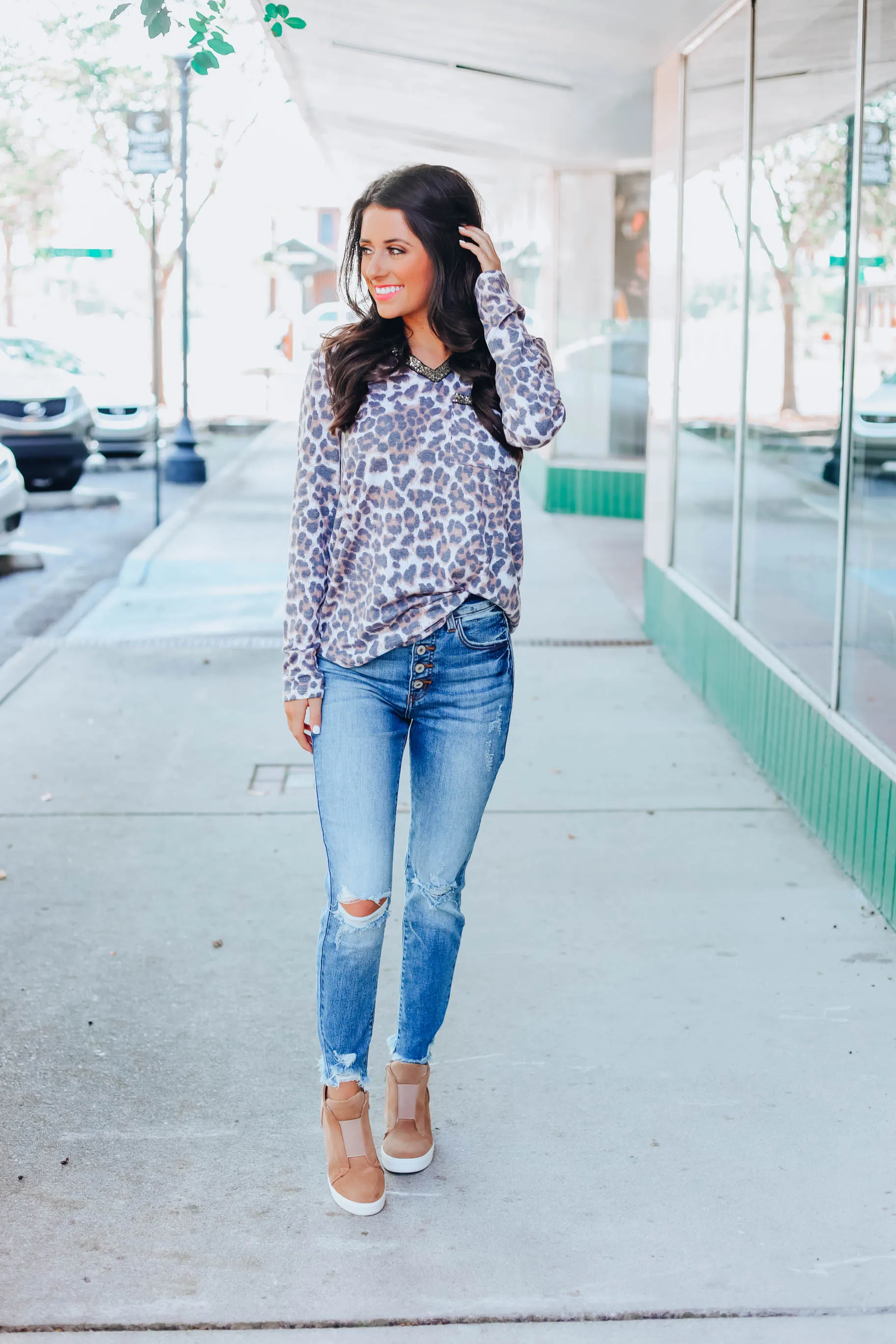 It's In The Details Tee - Leopard