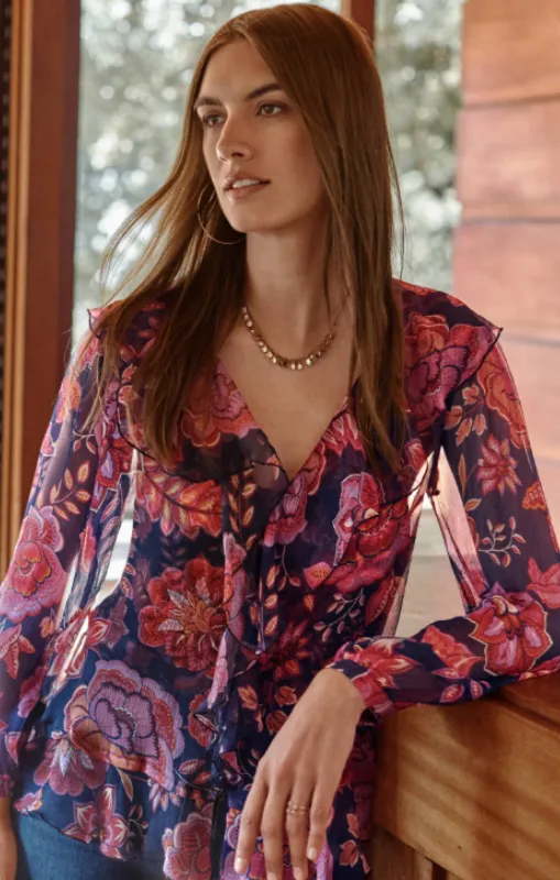 Johnny Was - KIKO RUFFLE BLOUSE - Petria