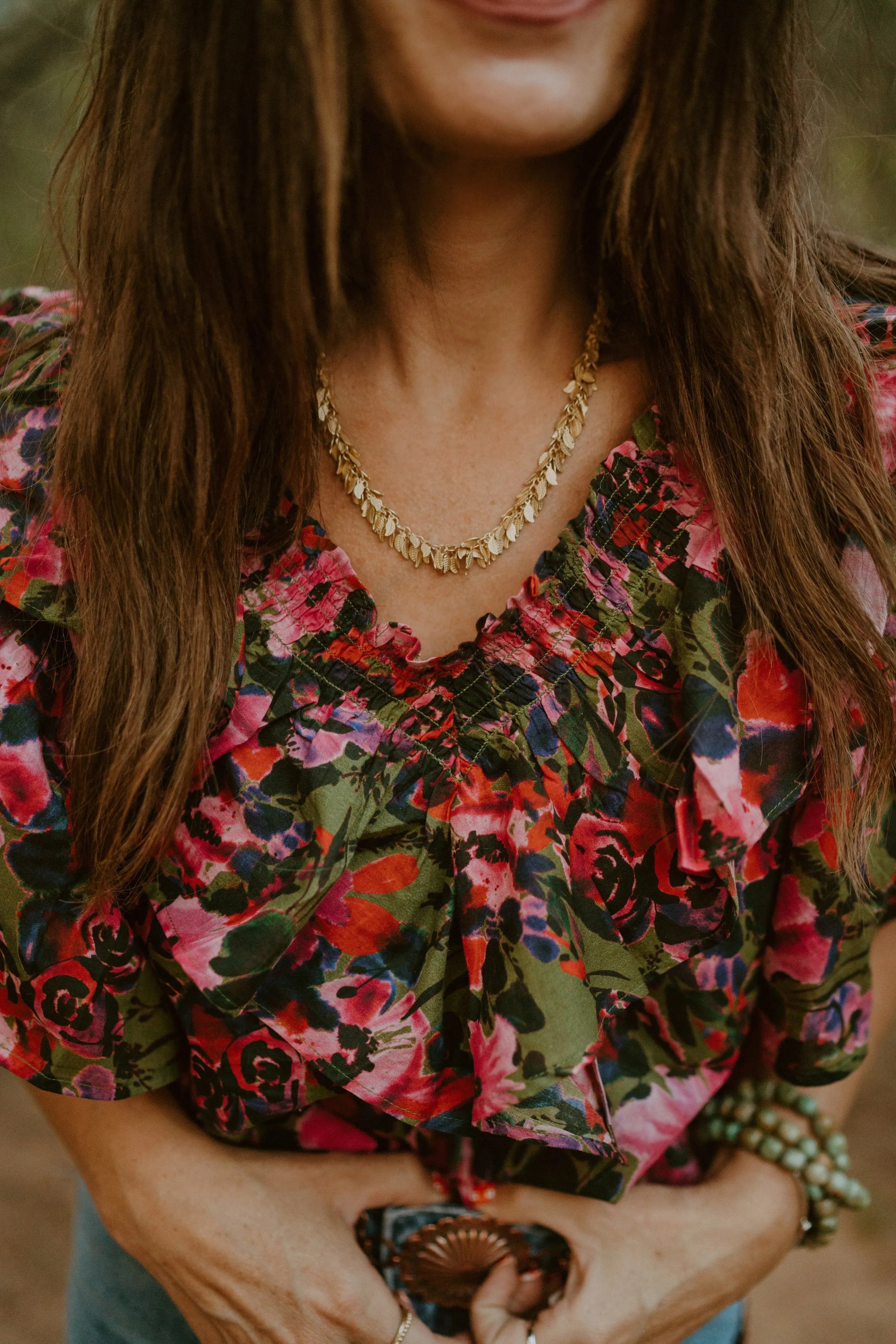 La Pluma Necklace | Gold
