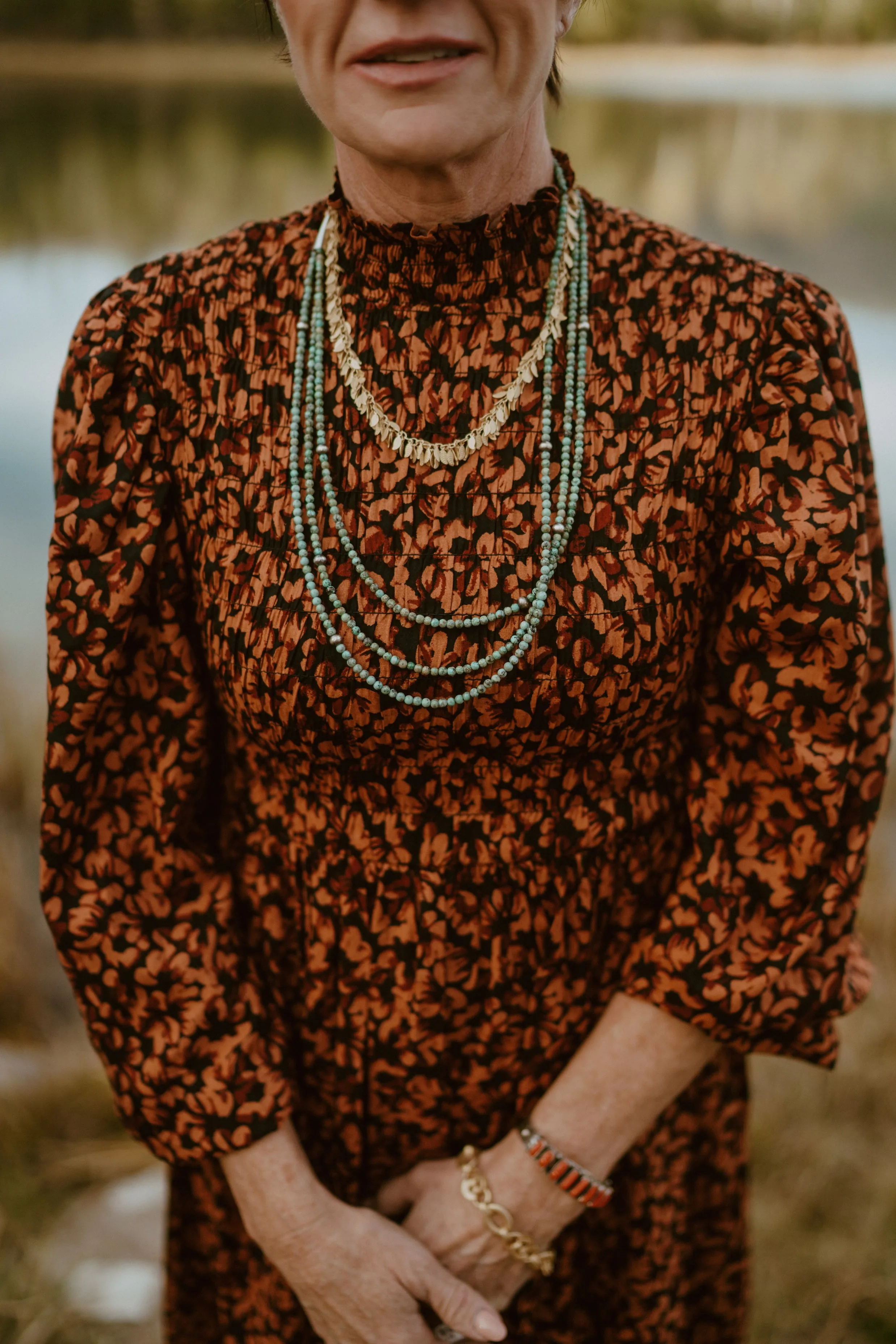 La Pluma Necklace | Gold