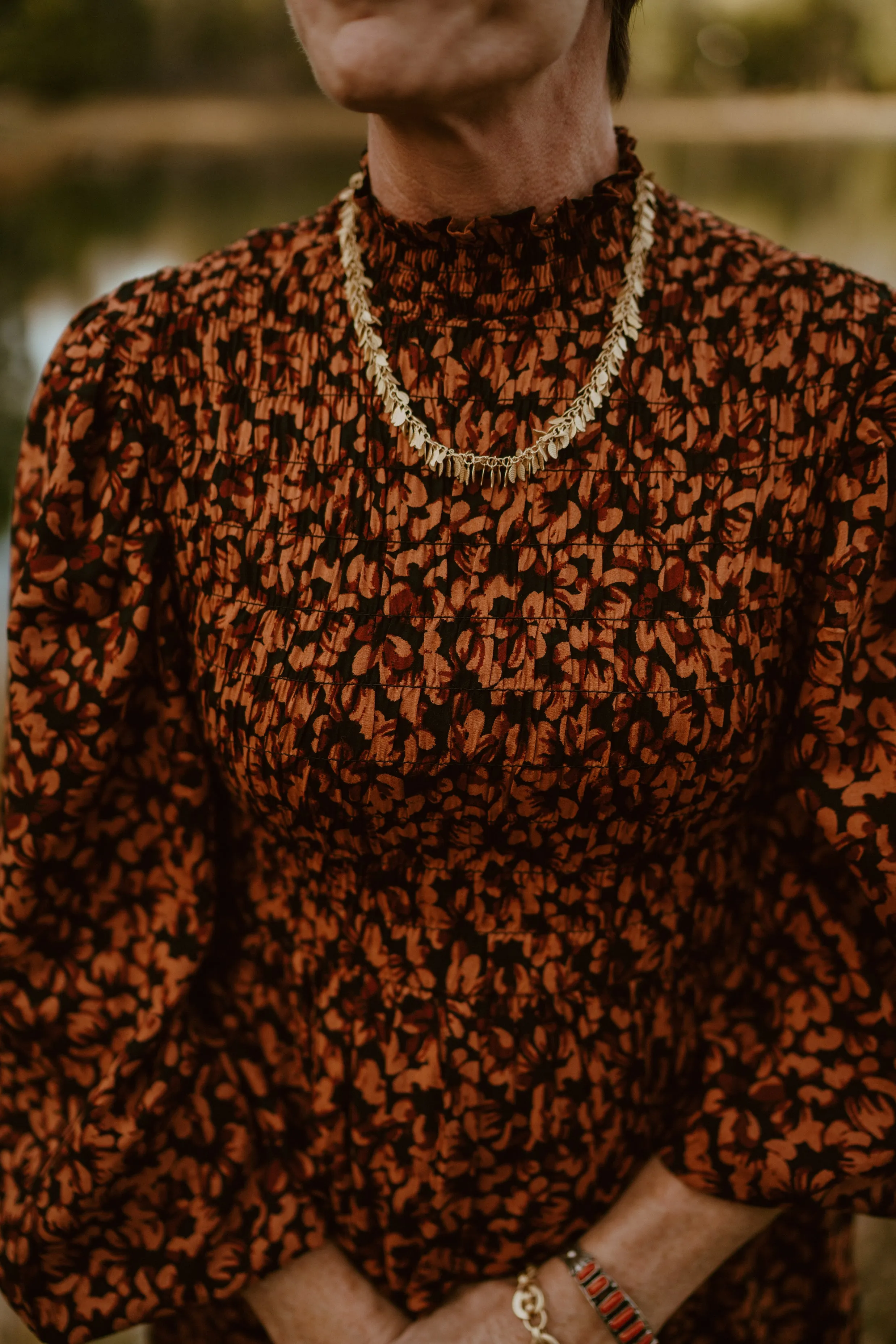 La Pluma Necklace | Gold