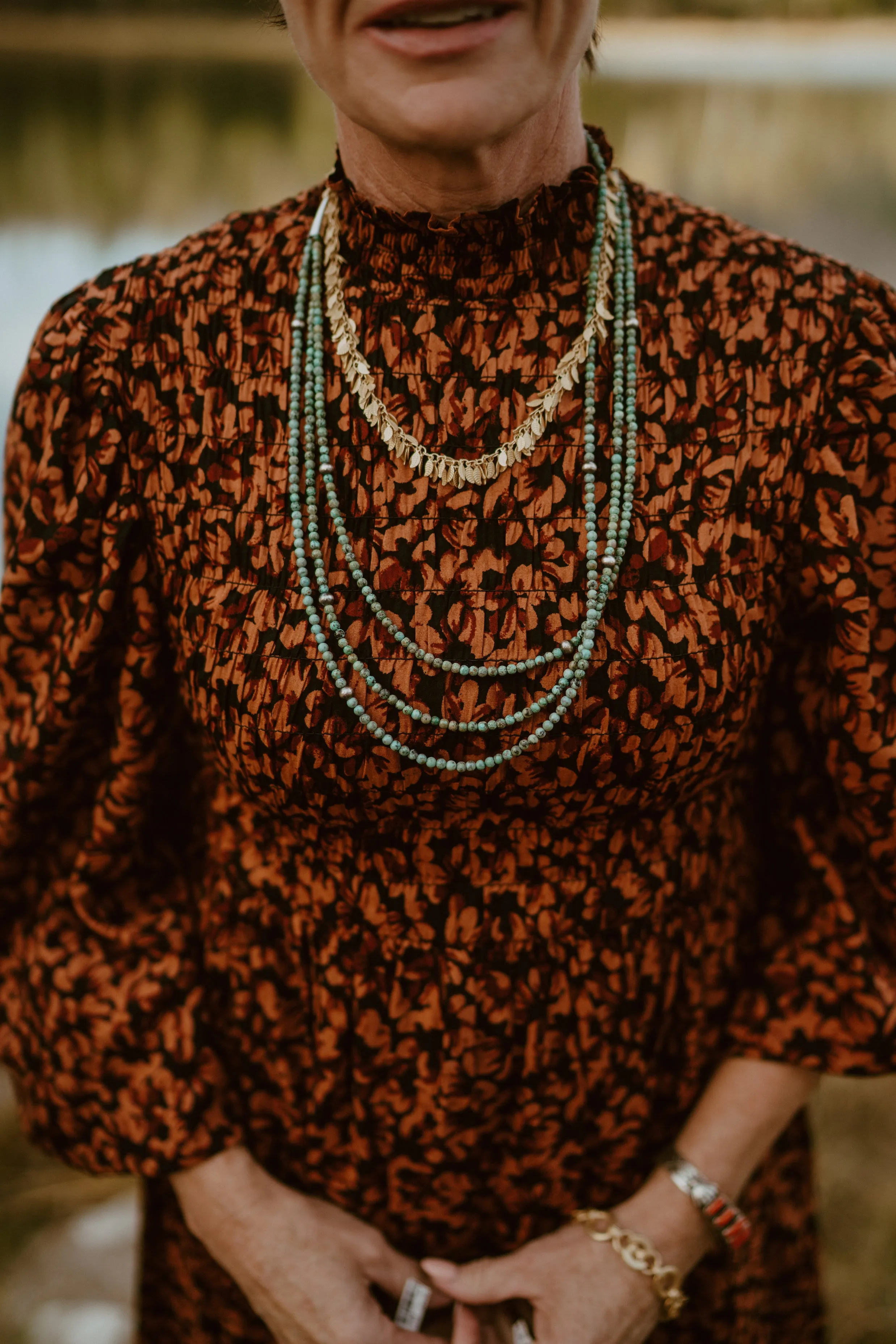 La Pluma Necklace | Gold