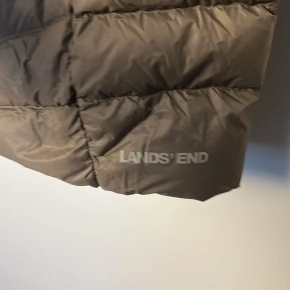 Lands‎ End Wanderweight Packable 800 Fill Down Hooded Long Jacket - 1X - NWT
