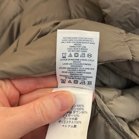 Lands‎ End Wanderweight Packable 800 Fill Down Hooded Long Jacket - 1X - NWT