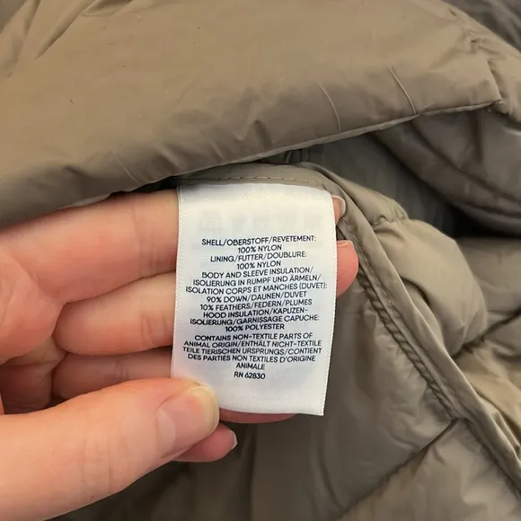 Lands‎ End Wanderweight Packable 800 Fill Down Hooded Long Jacket - 1X - NWT